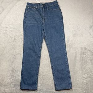 Madewell The Perfect Vintage Straight Jean High Rise Womens Jeans Size 28 Blue
